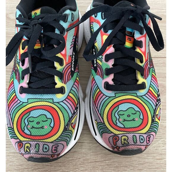 Brooks Ghost 15 Women 6.5 Rainbow Artist‎ Collab Wednesday Holmes Running Shoes - Picture 12 of 12